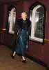 Black 'Leather' & Faux Fur Wrap Coat sold by Hilary Macmillan