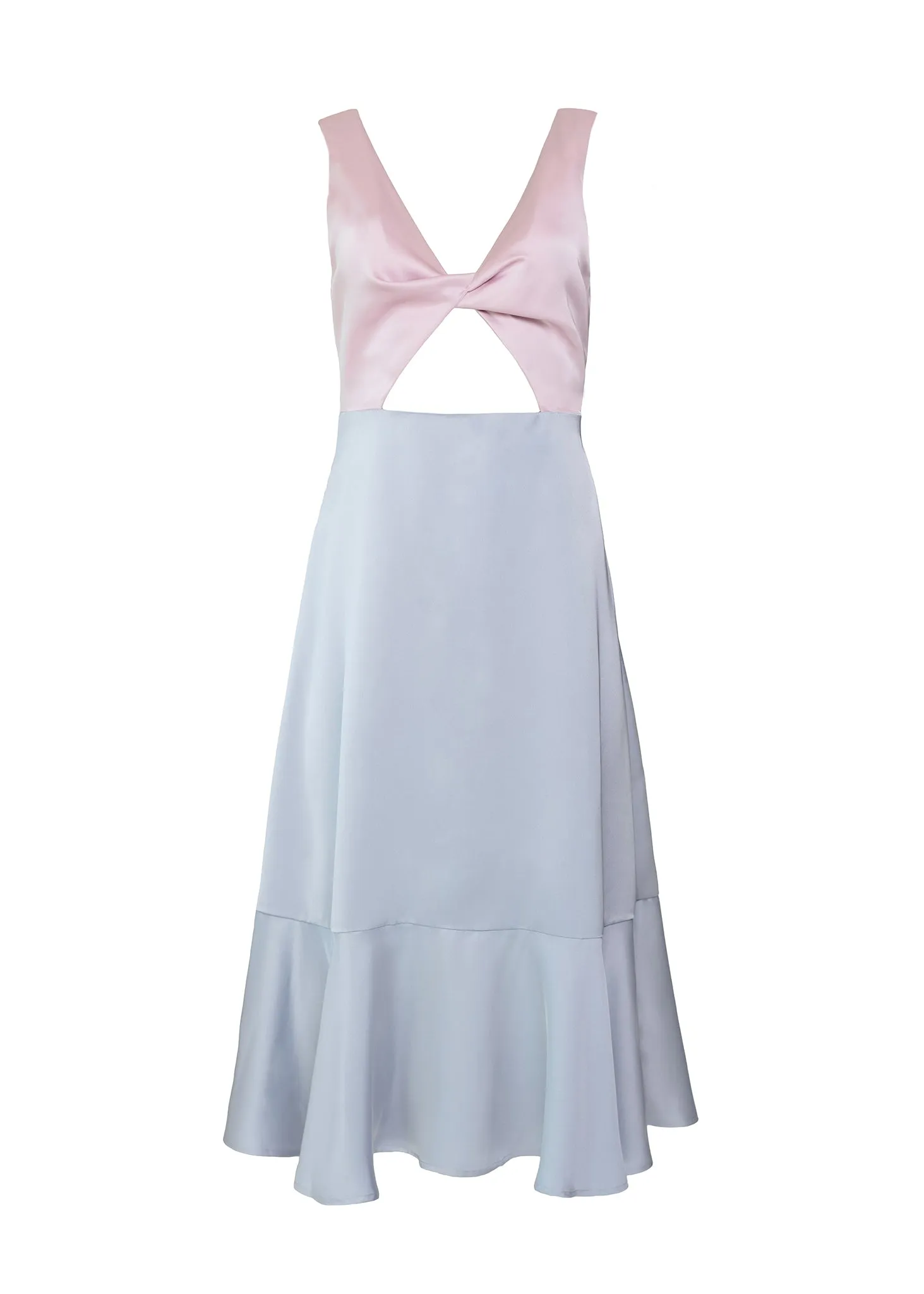 Two-Tone Twist Midi Dress sold by Hilary Macmillan product image thumbnail 3