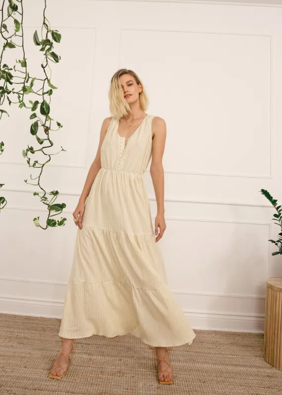 Tiered Seersucker Dress sold by Hilary Macmillan