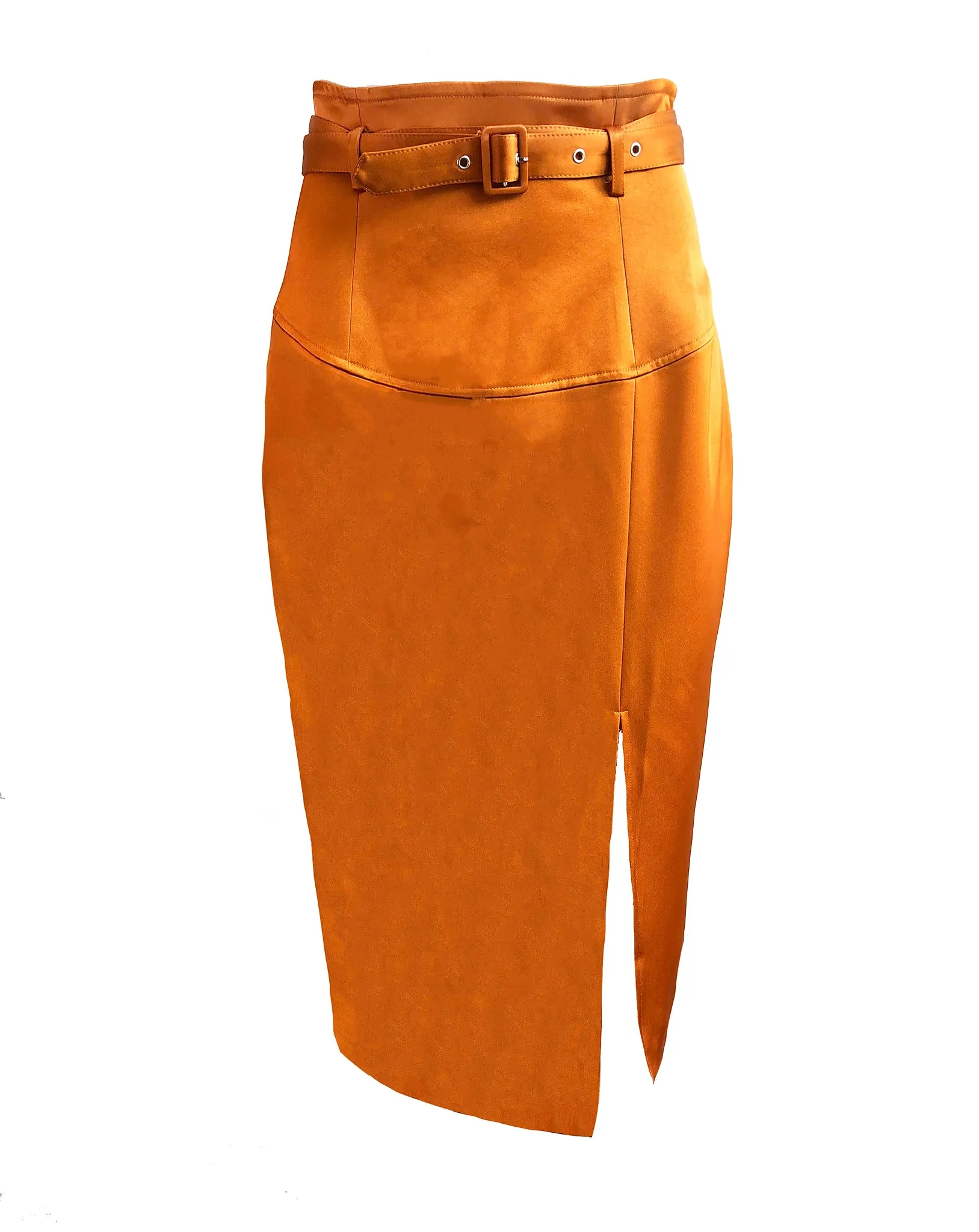 Cognac Slit Skirt sold by Hilary Macmillan product image thumbnail 3