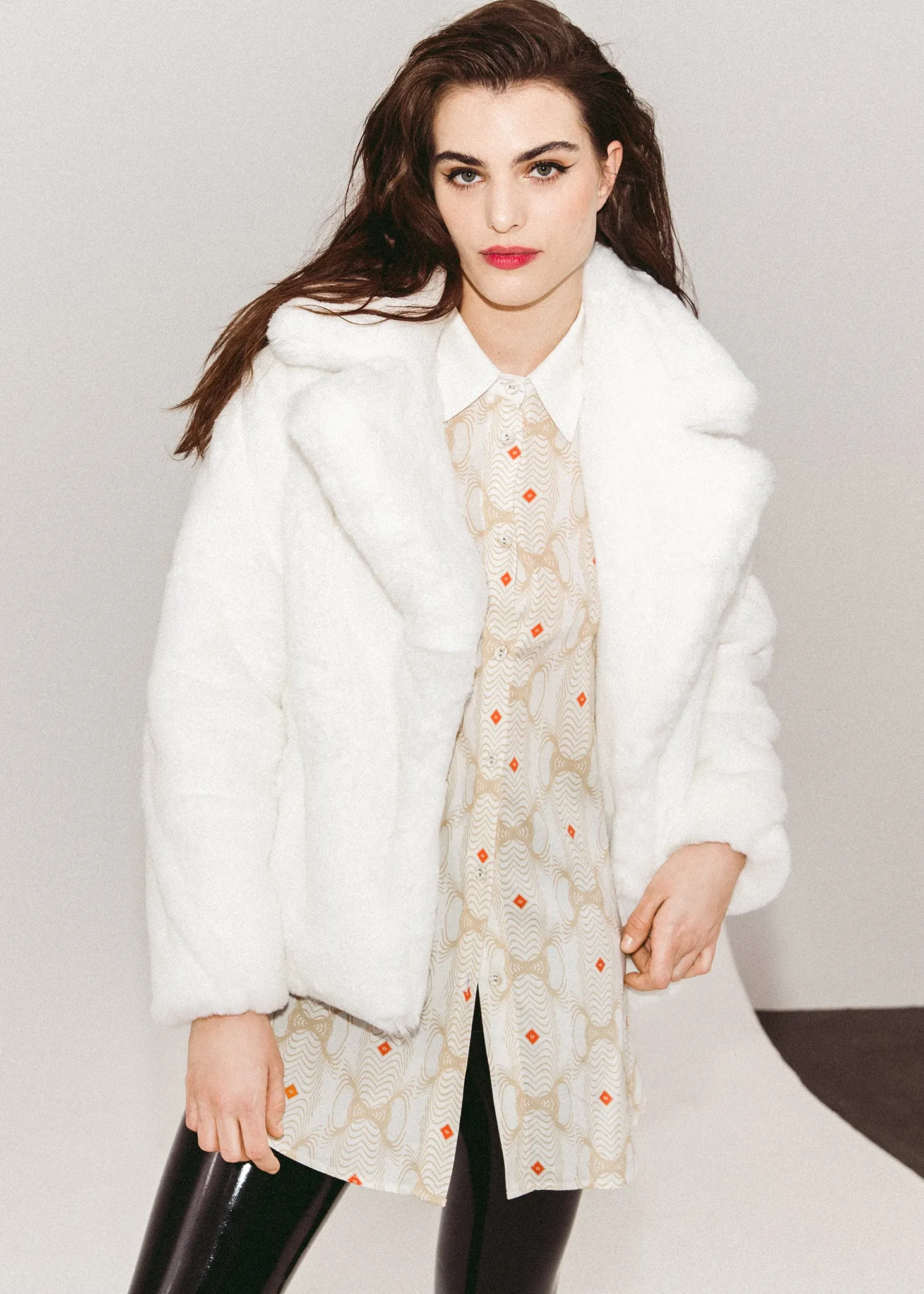 White Faux Fur Jacket sold by Hilary Macmillan product image thumbnail 2