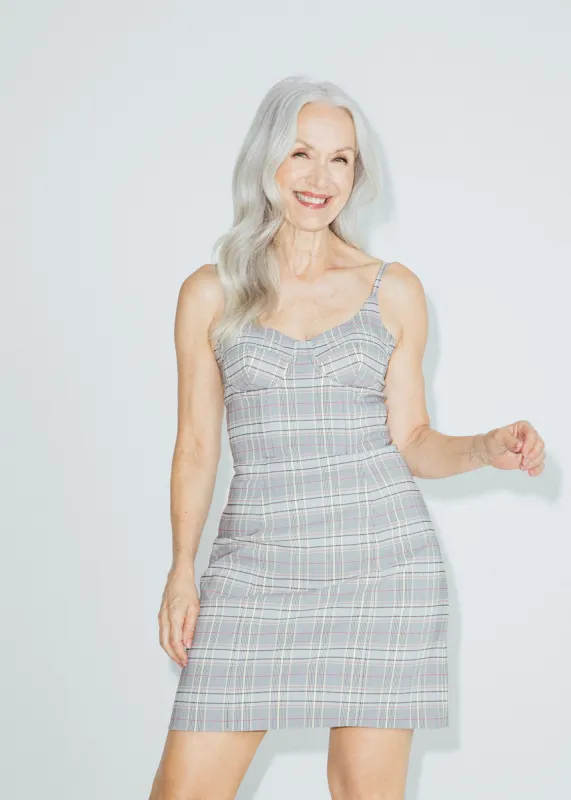 Plaid Bustier Dress made by Hilary Macmillan