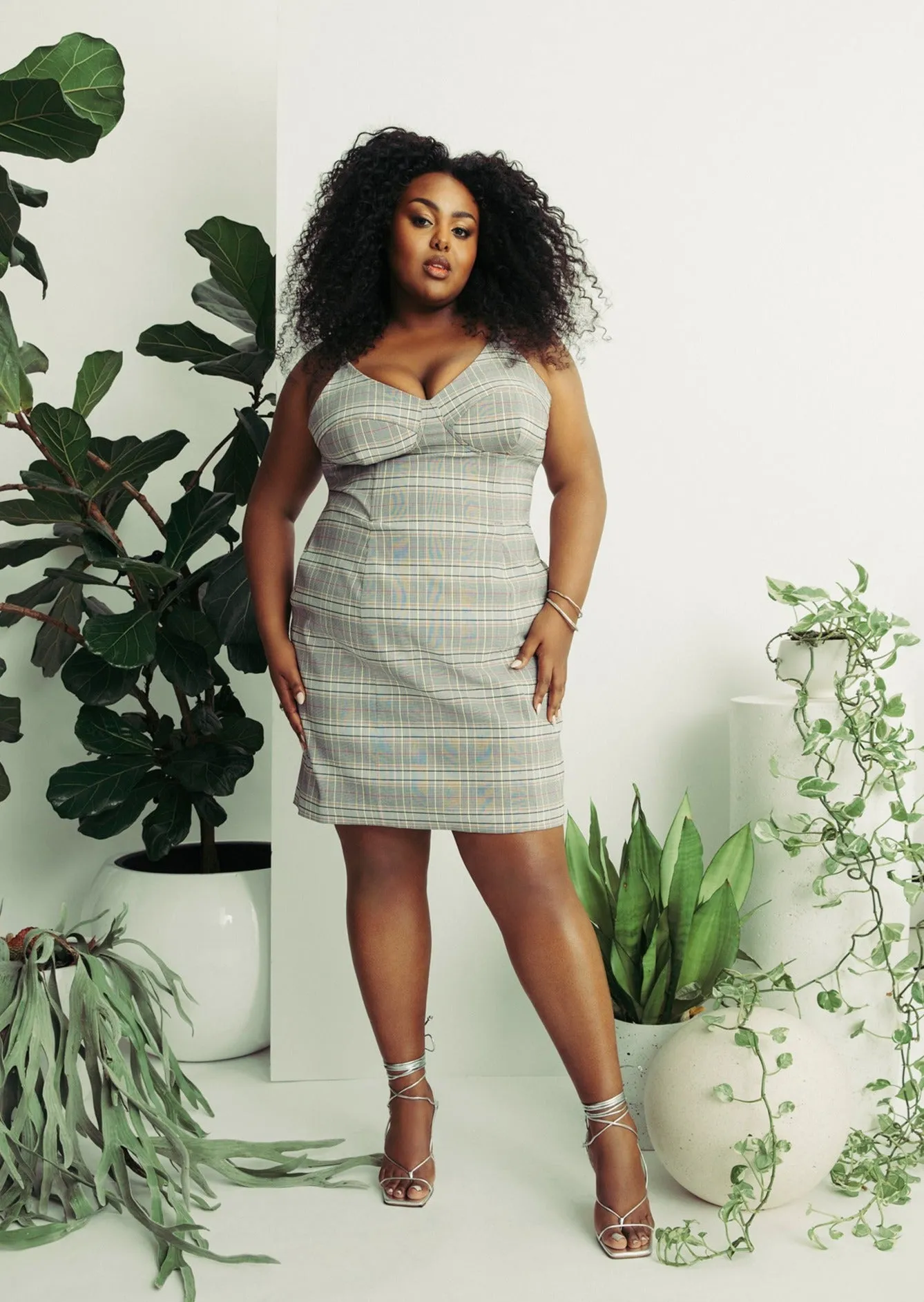 Plaid Bustier Dress sold by Hilary Macmillan product image thumbnail 4