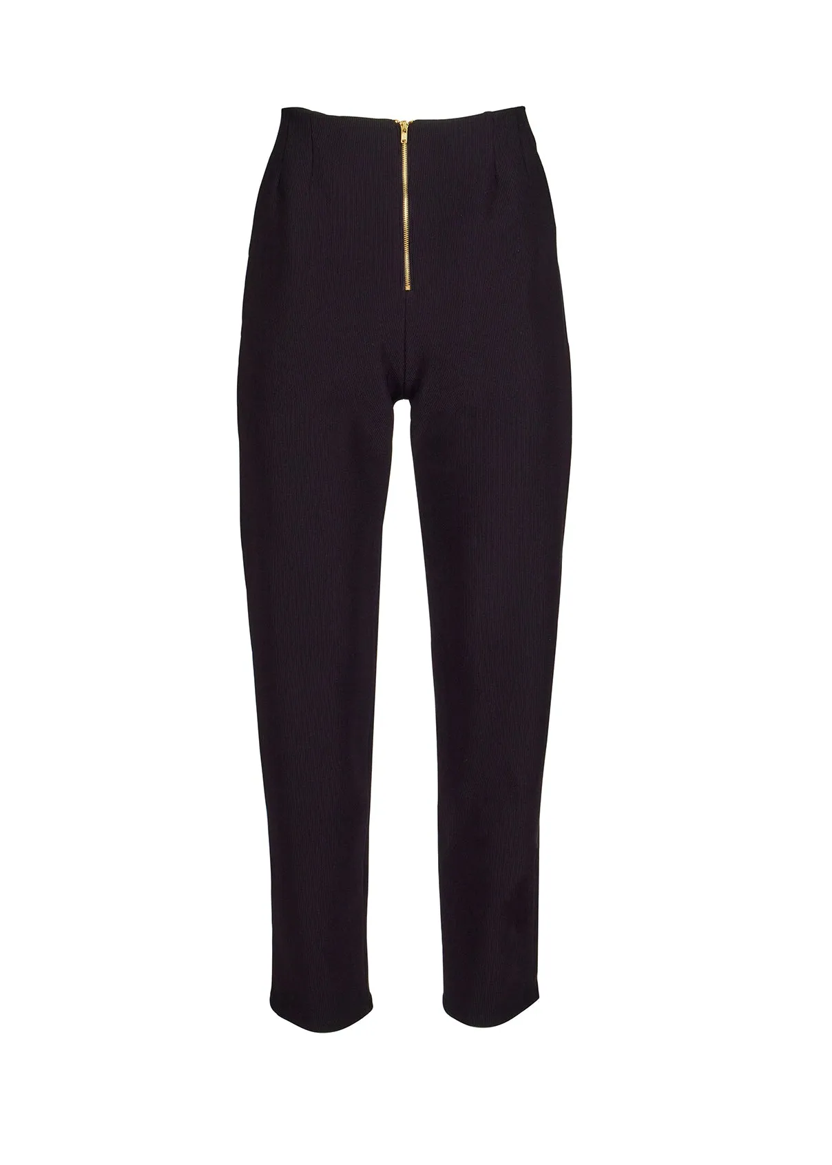 Ribbed Front Zip Trouser sold by Hilary Macmillan product image thumbnail 3