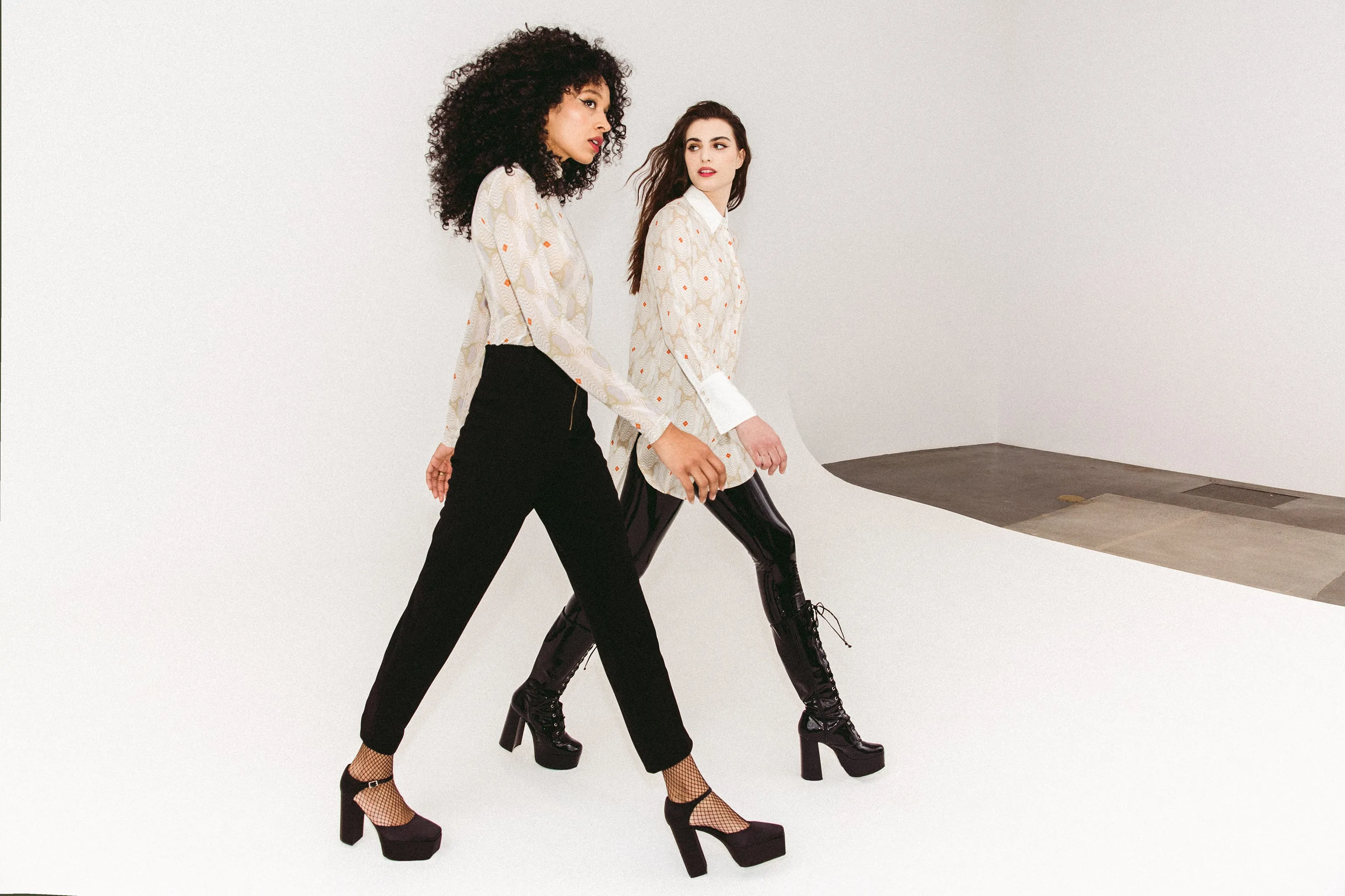 Ribbed Front Zip Trouser sold by Hilary Macmillan product image thumbnail 2