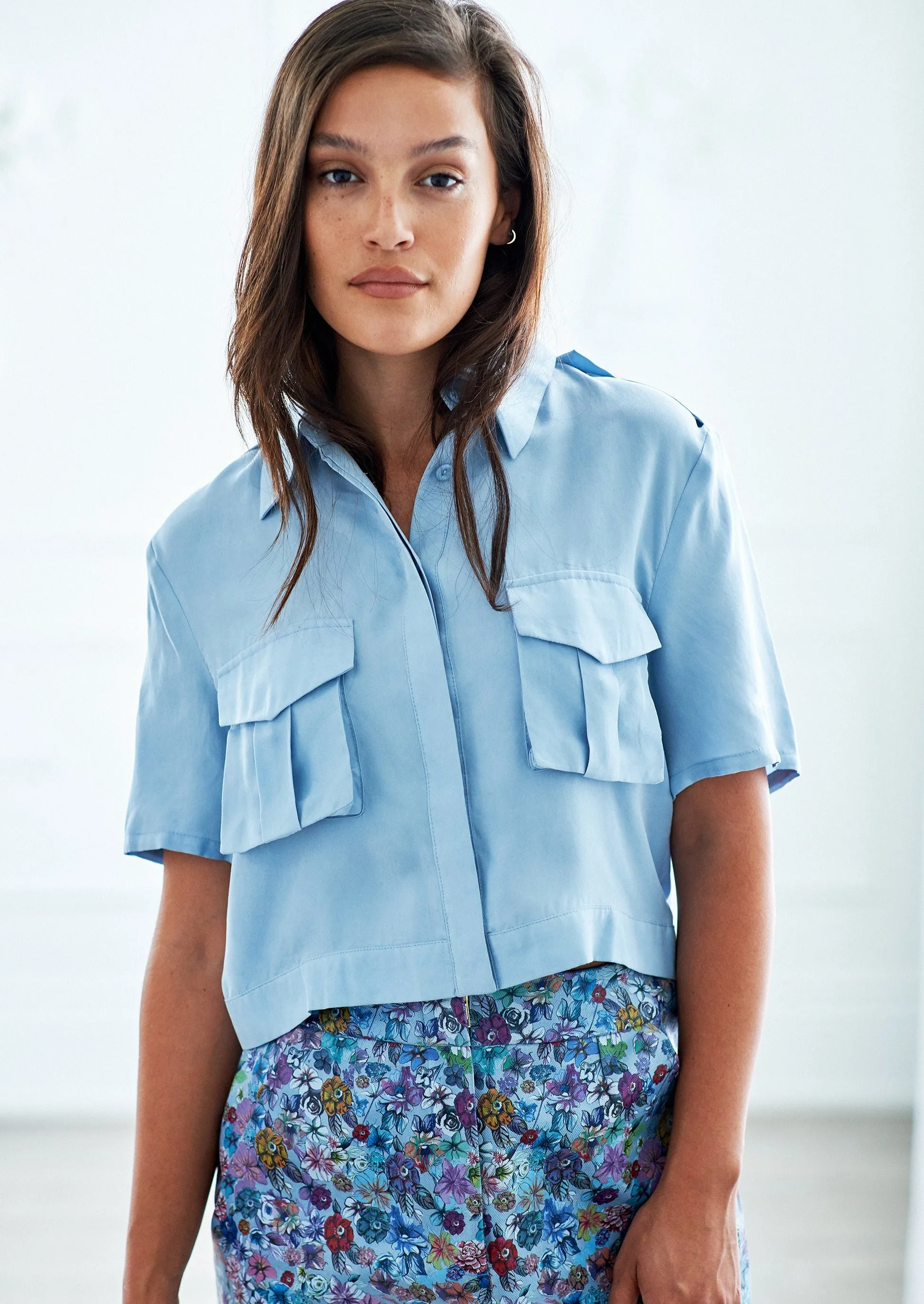 Cropped Safari Blouse sold by Hilary Macmillan product image thumbnail 2