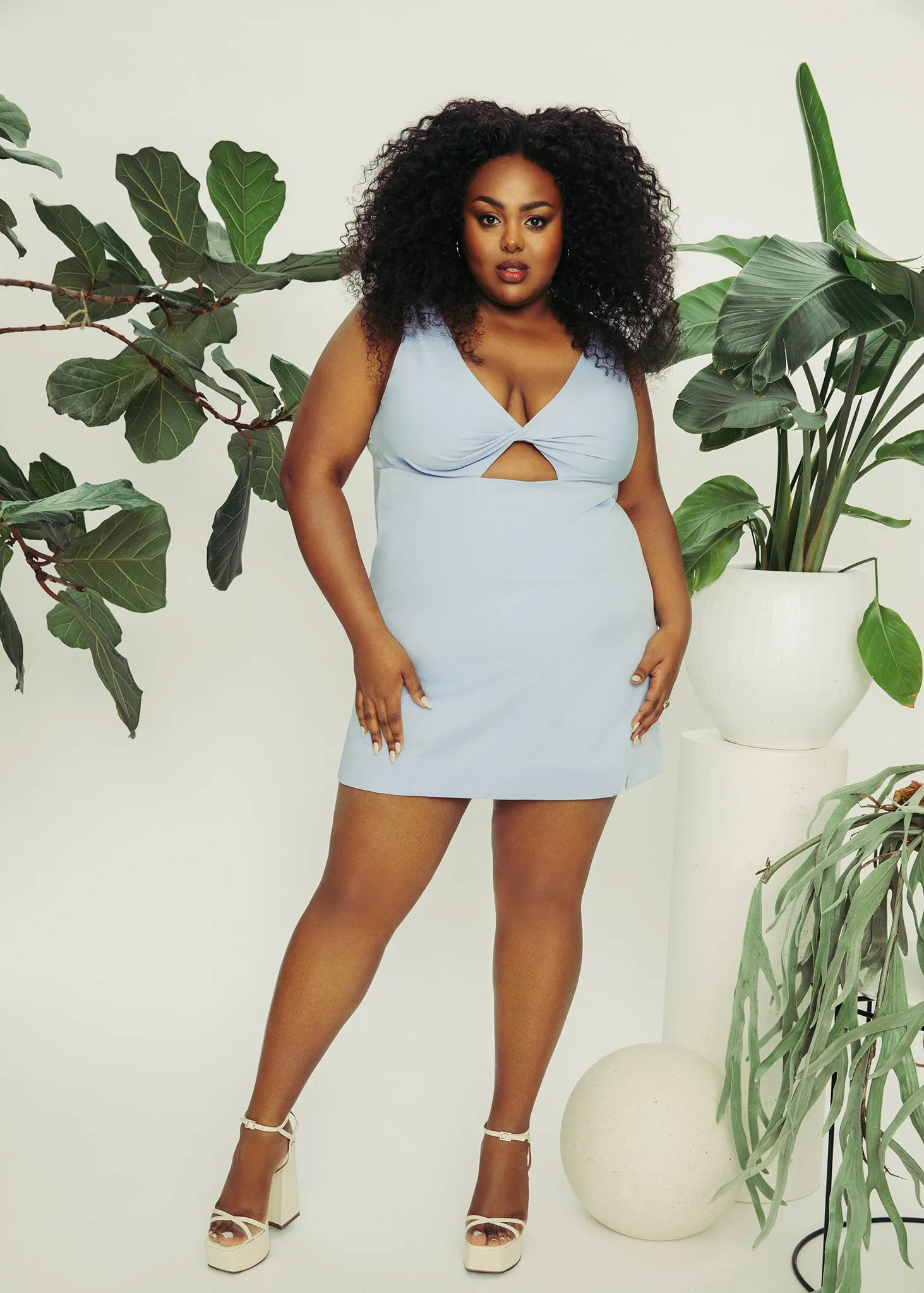 Twist Front Mini Dress sold by Hilary Macmillan product image thumbnail 4