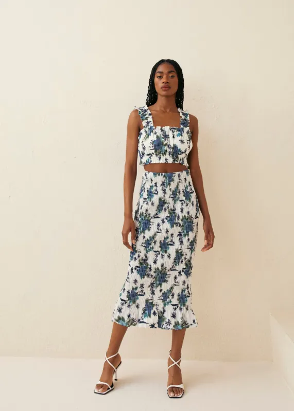 Ruched Floral Tank sold by Hilary Macmillan