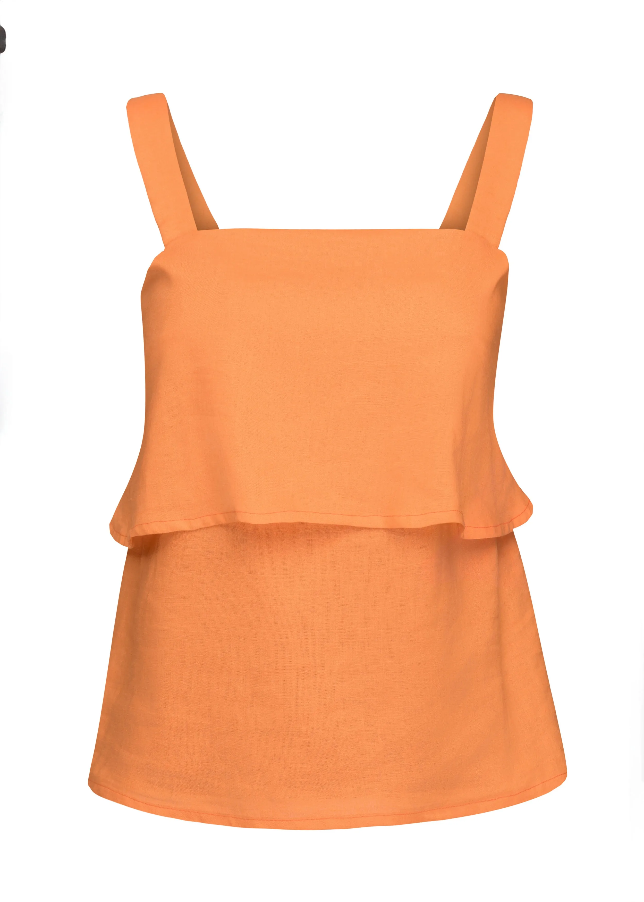 Double Layer Linen Tank Top sold by Hilary Macmillan product image thumbnail 2