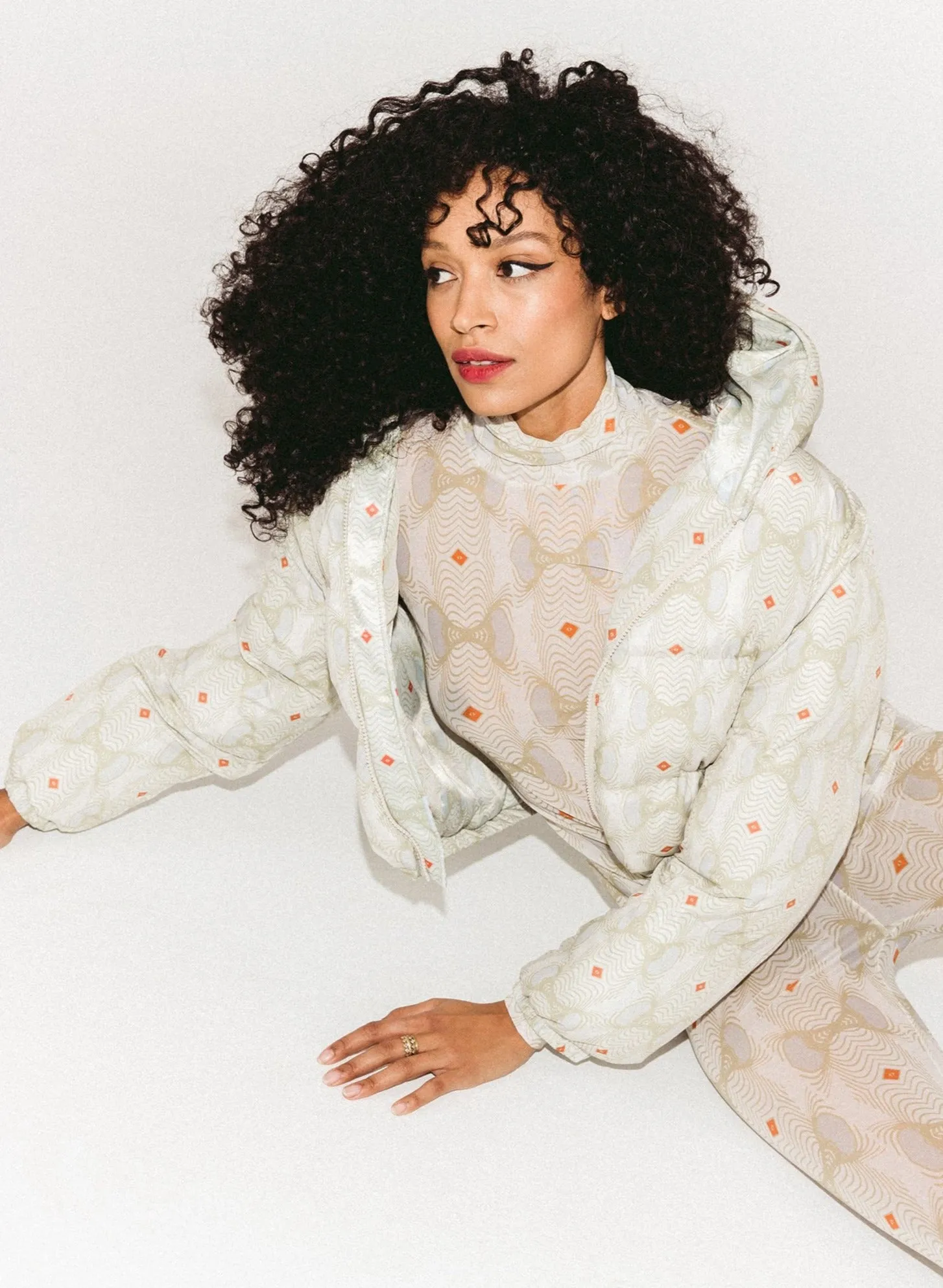 Cropped Printed Puffer sold by Hilary Macmillan product image thumbnail 2