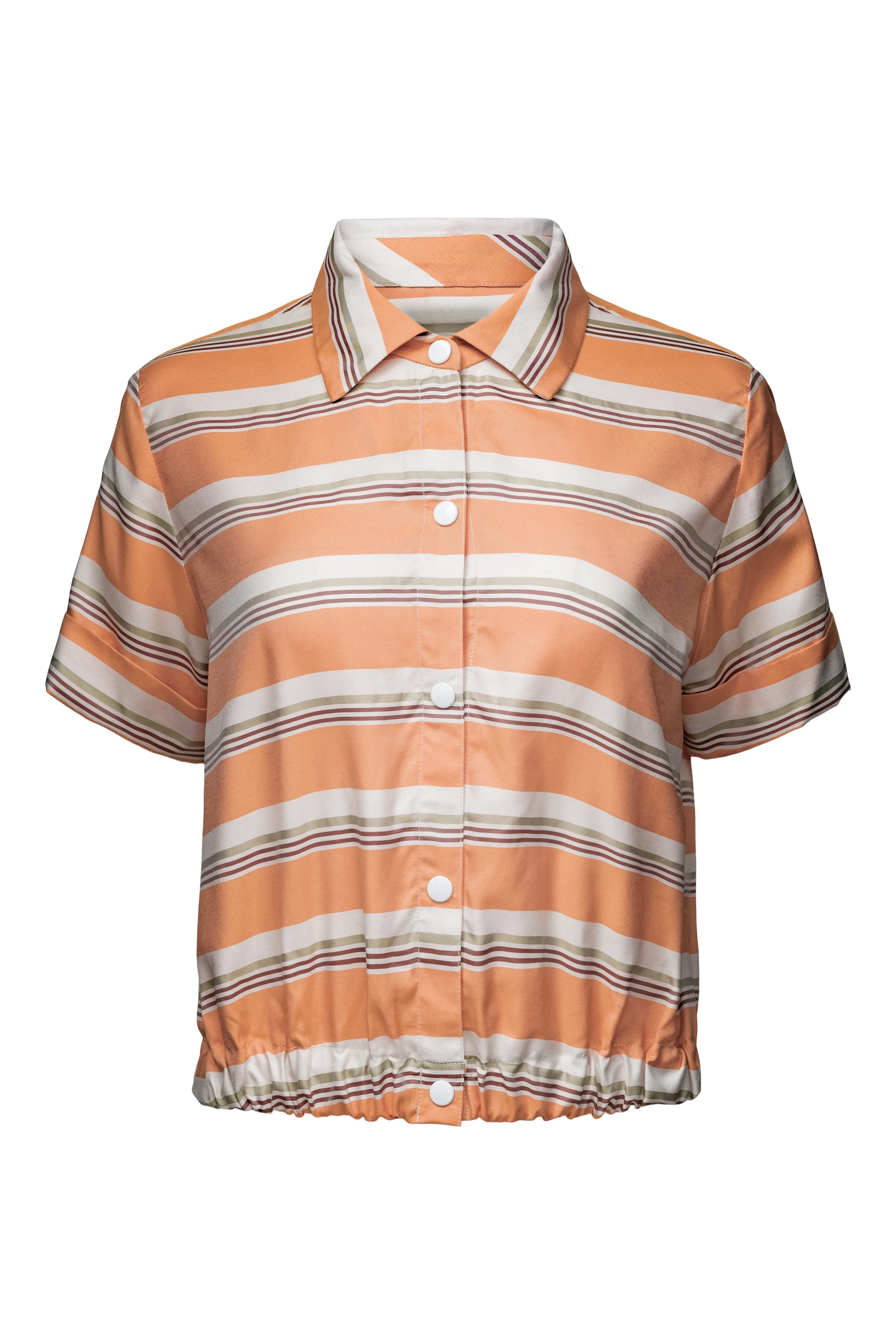 Striped Short Sleeve Crop Jacket sold by Hilary Macmillan product image thumbnail 3