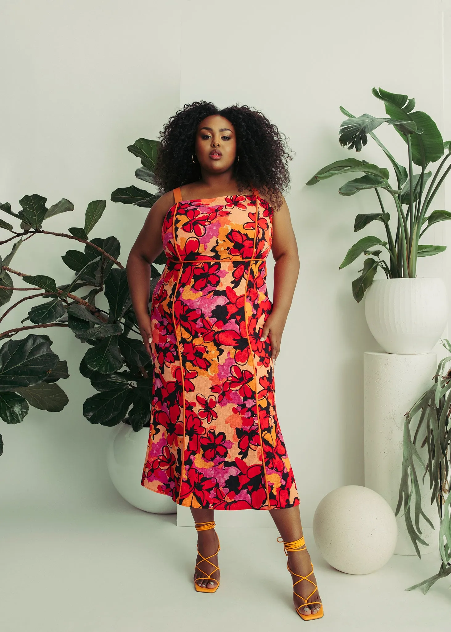 Piped Midi Dress sold by Hilary Macmillan product image thumbnail 2