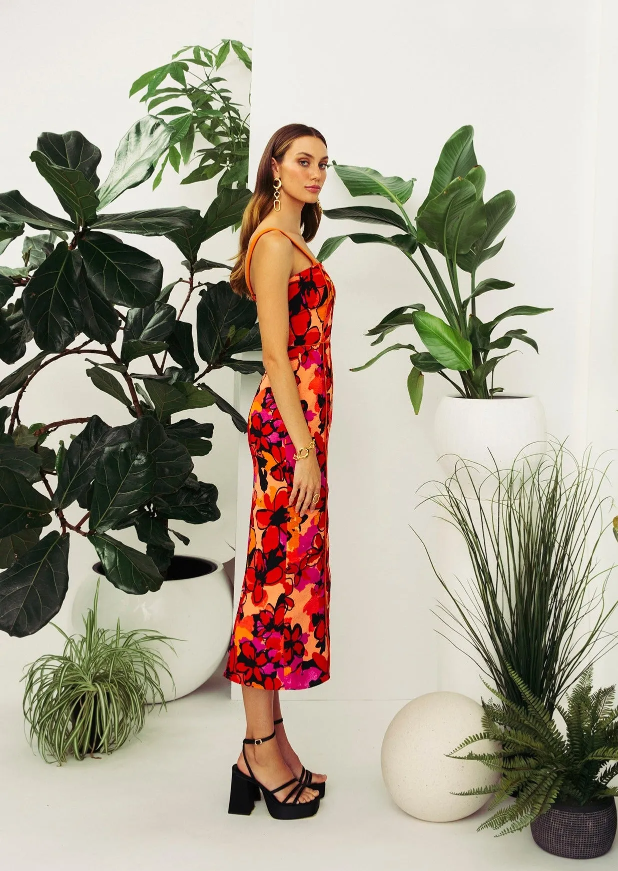 Piped Midi Dress sold by Hilary Macmillan