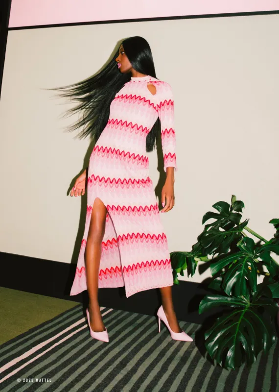 Barbie® Knit Midi Dress made by Hilary Macmillan