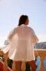 Valetta Cotton Shirt in Blanco sold by Bydee