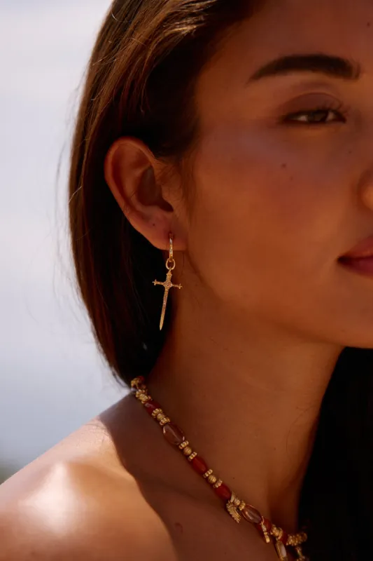 Majorca Dagger Earrings made by Bydee