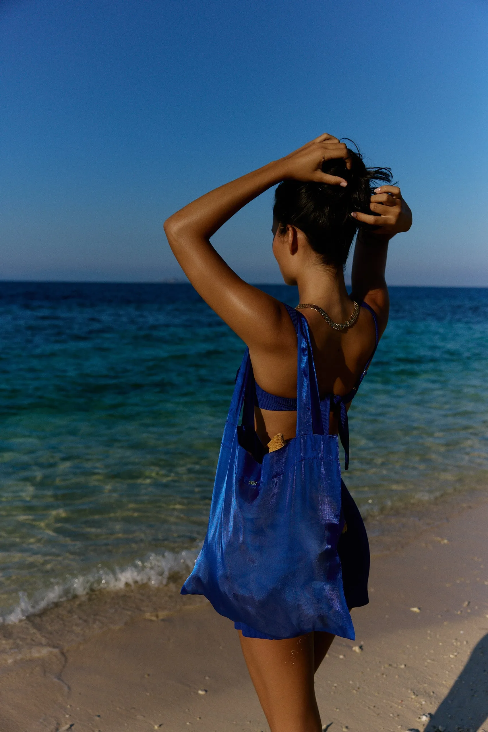 Isla Tote Bag in Aegean sold by Bydee product image thumbnail 4