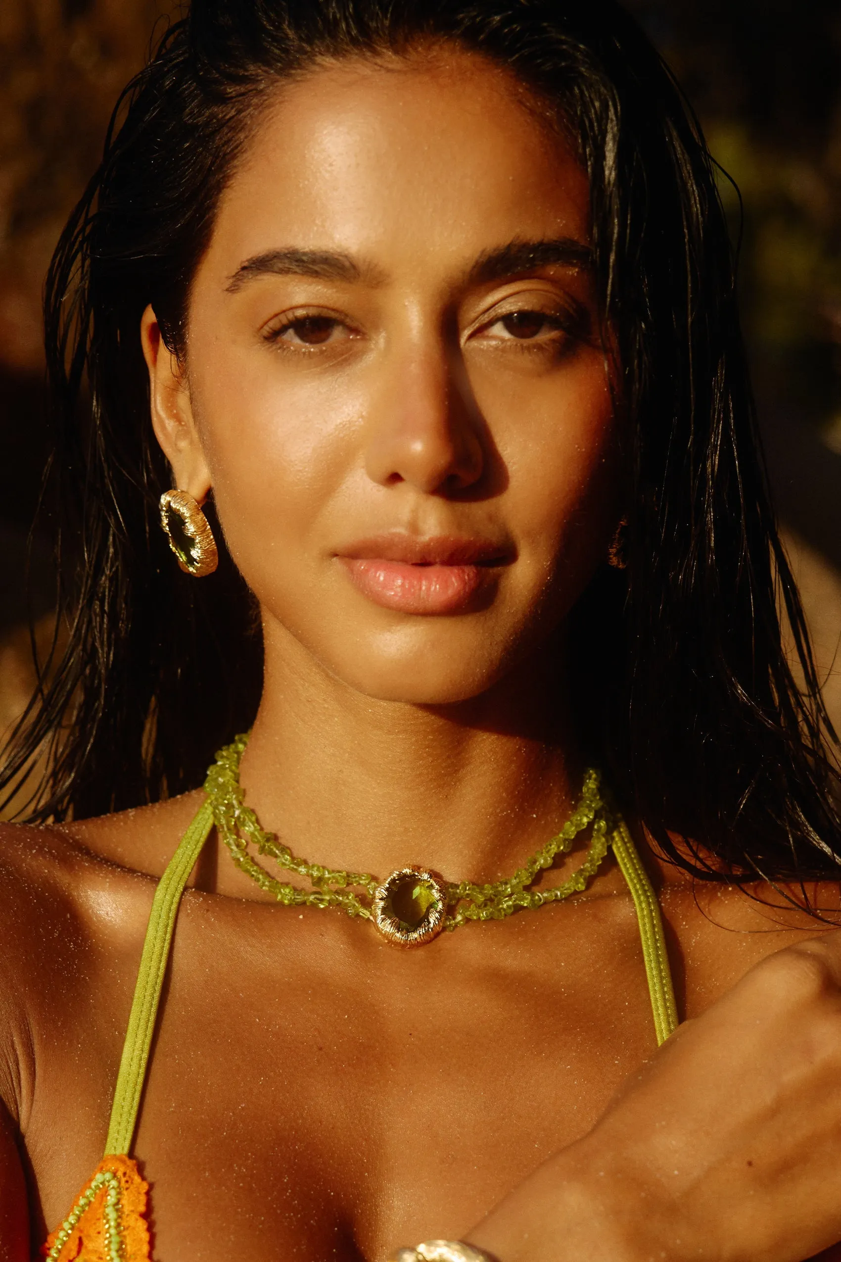 Azania Necklace in Peridot sold by Bydee product image thumbnail 5