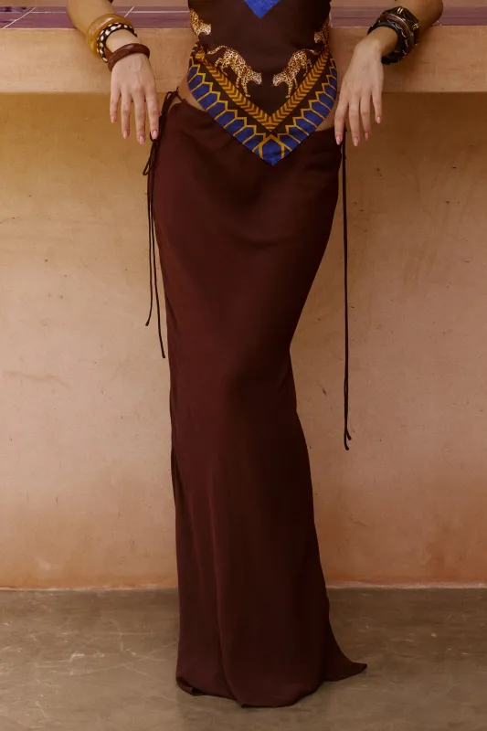 Nama Maxi Skirt in Makoa made by Bydee
