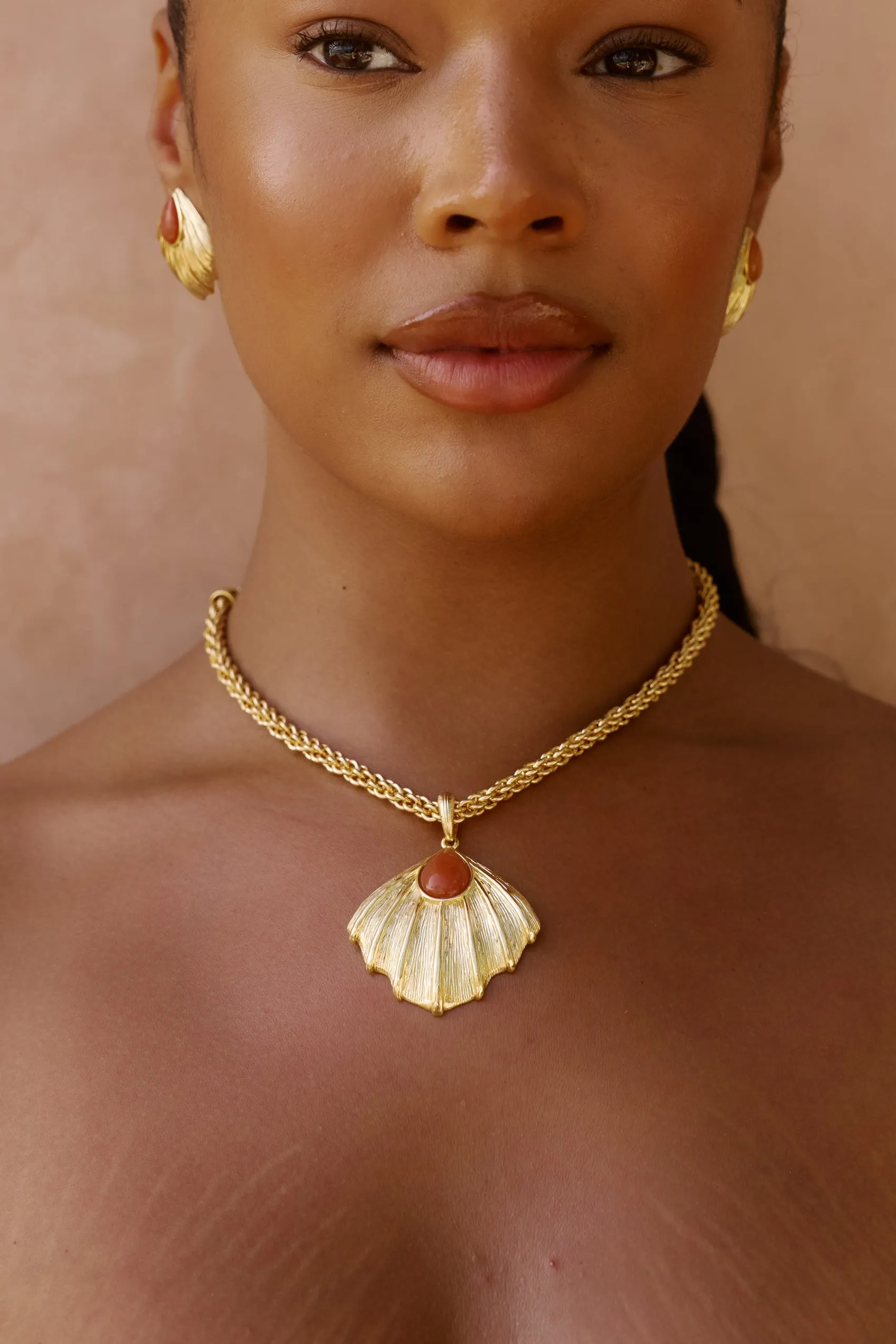 Zahana Necklace in Orange Aventurine sold by Bydee product image thumbnail 3