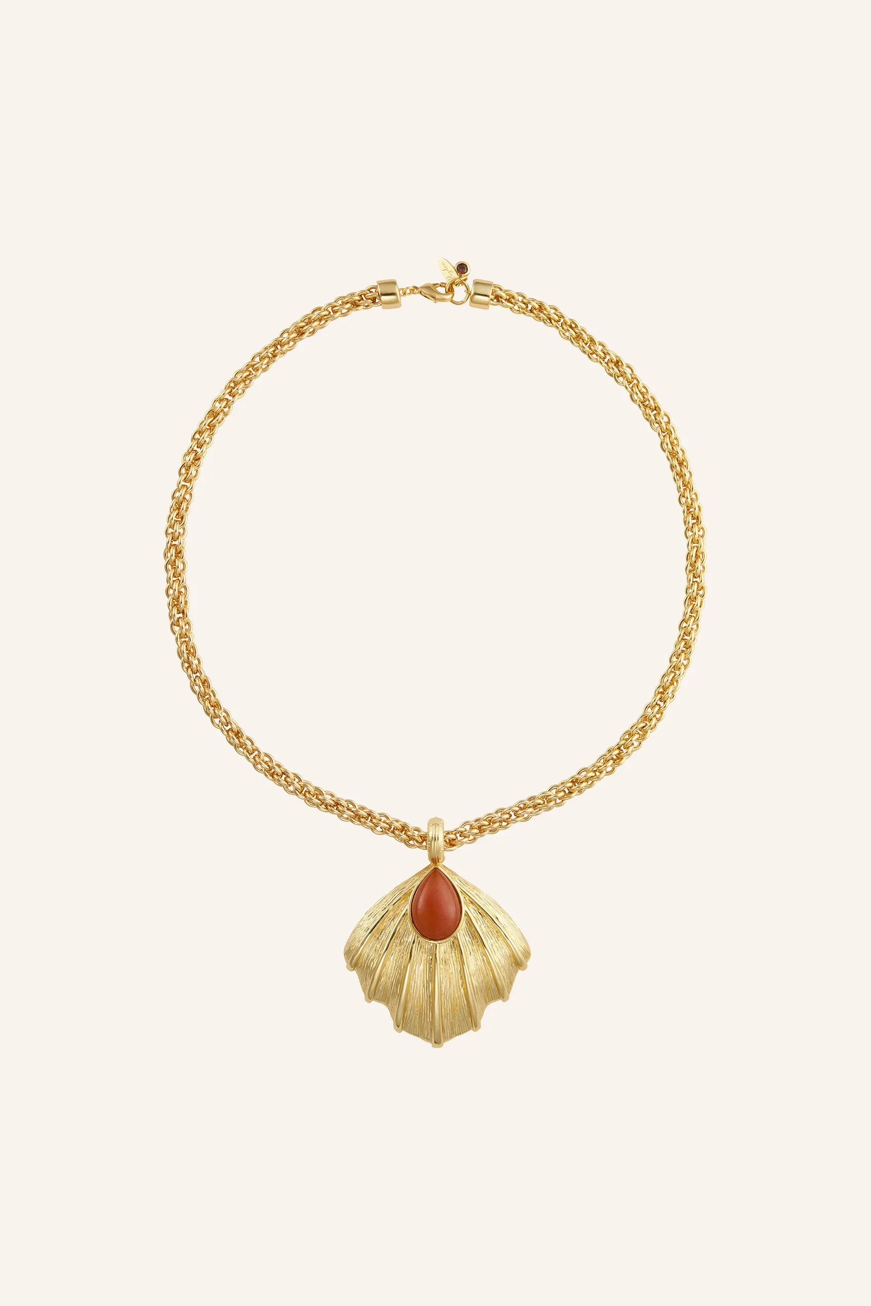 Zahana Necklace in Orange Aventurine sold by Bydee