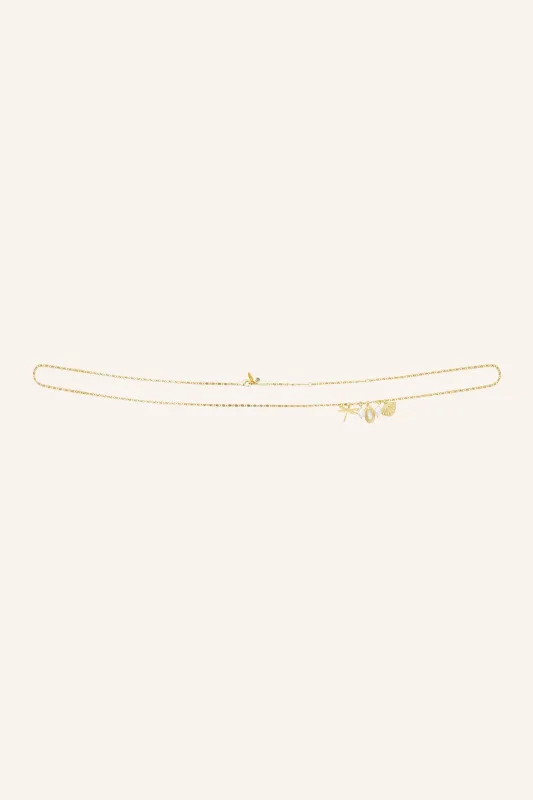 Sorella Waist Chain in Pearl made by Bydee