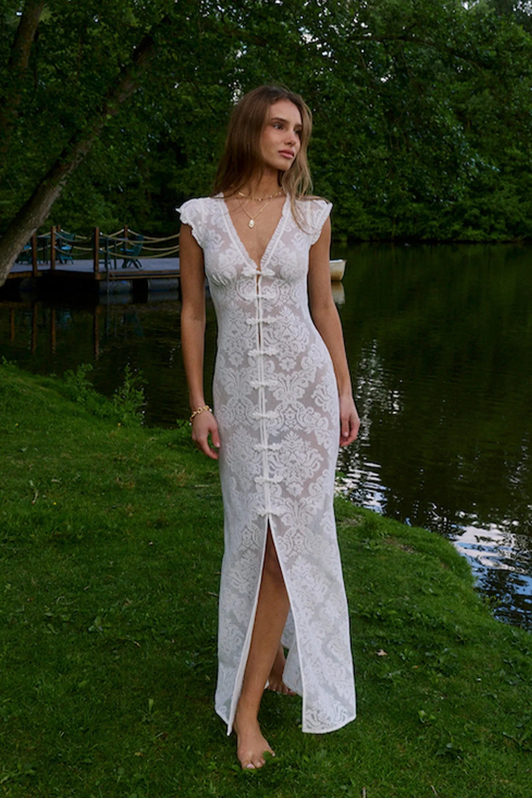 Aloura Maxi Dress in Lumiere sold by Bydee product image thumbnail 5