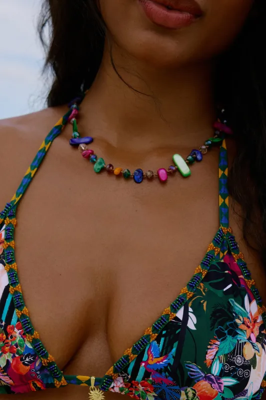 Tropicália Beaded Necklace sold by Bydee