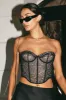 Naomi Corset in Onyx sold by Bydee