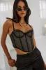 Naomi Corset in Onyx sold by Bydee