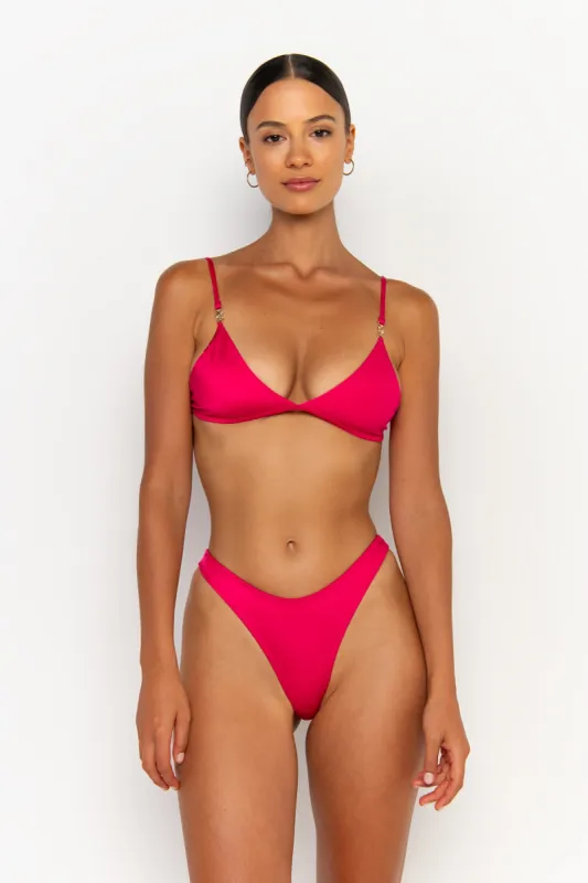 JULIET Magenta - Bralette Bikini Top sold by Sommer Swim