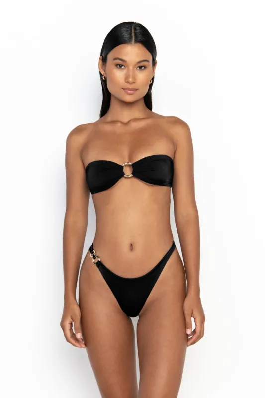 CECE  Nero - Black Bandeau Bikini Top made by Sommer Swim