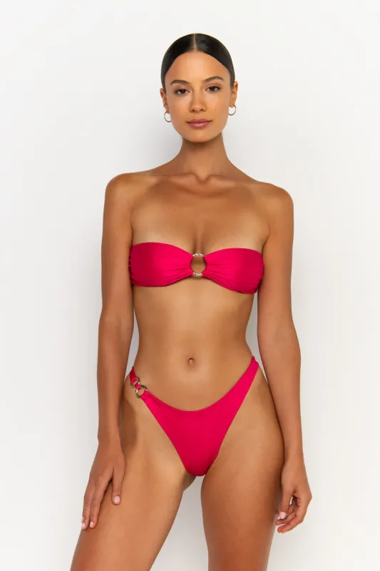 CECE Magenta - Bandeau Bikini Top made by Sommer Swim