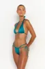 RYAN Blue Fondale - Halter Bikini Top sold by Sommer Swim