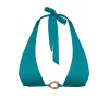 RYAN Blue Fondale - Halter Bikini Top sold by Sommer Swim