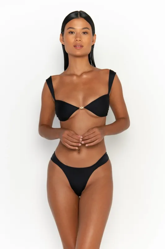 SORIYA Nero - Balconette Bikini Top sold by Sommer Swim