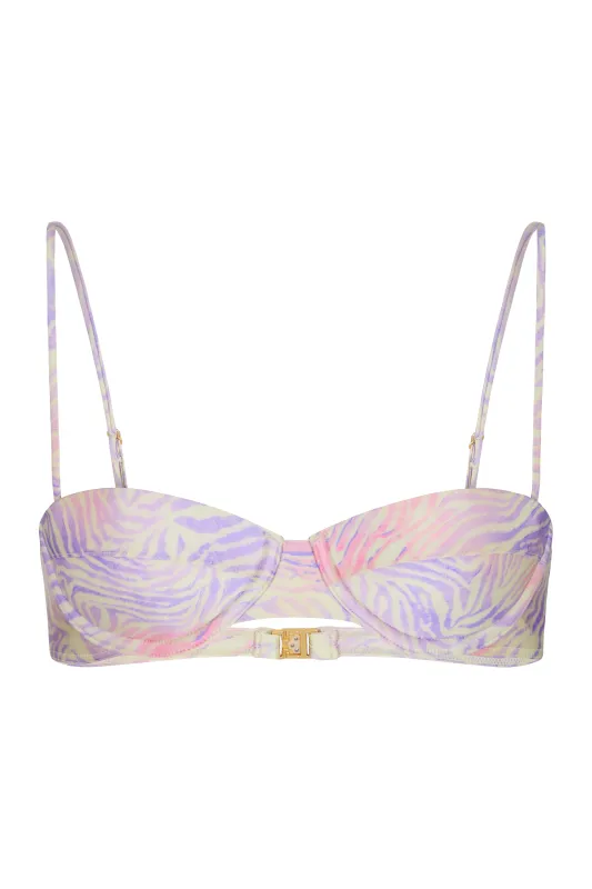 JACI Zebra Haze - Balconette Bikini Top sold by Sommer Swim