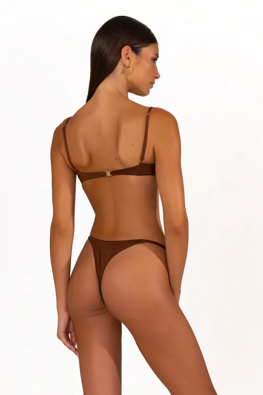 LIORA Chocolate Fondant - Brazilian Bikini Bottoms sold by Sommer Swim
