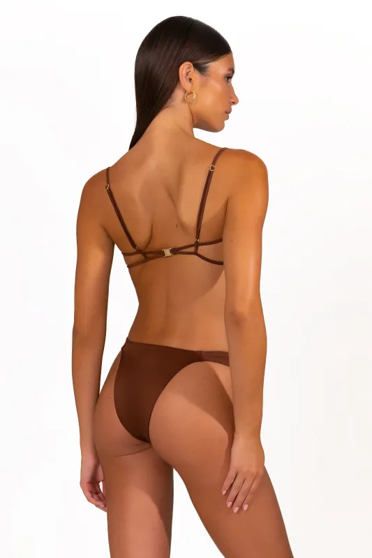 NYRA Chocolate Fondant - Cheeky Bikini Bottoms sold by Sommer Swim