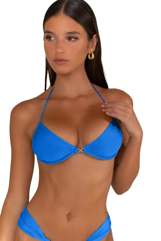 AURELIA Zaffiro - Halter Neck Bikini Top made by Sommer Swim