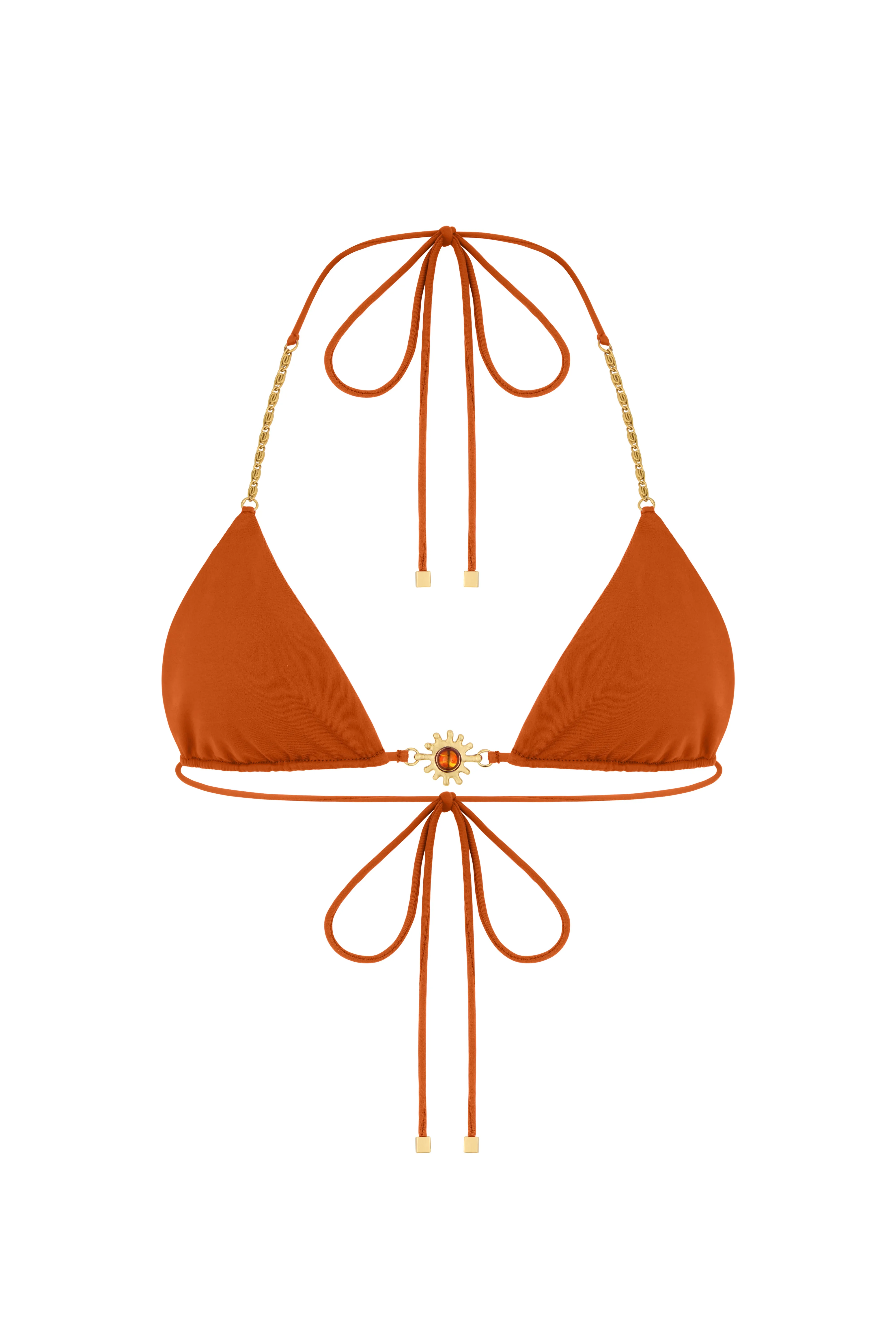 SOLARA Umber - Orange Triangle Bikini Top sold by Sommer Swim product image thumbnail 5