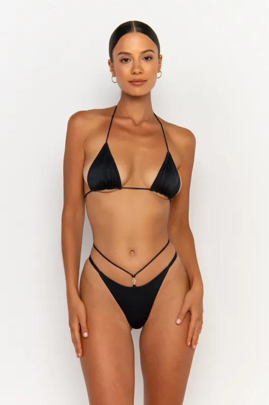 STELLA Nero - Mini Triangle Bikini Top sold by Sommer Swim