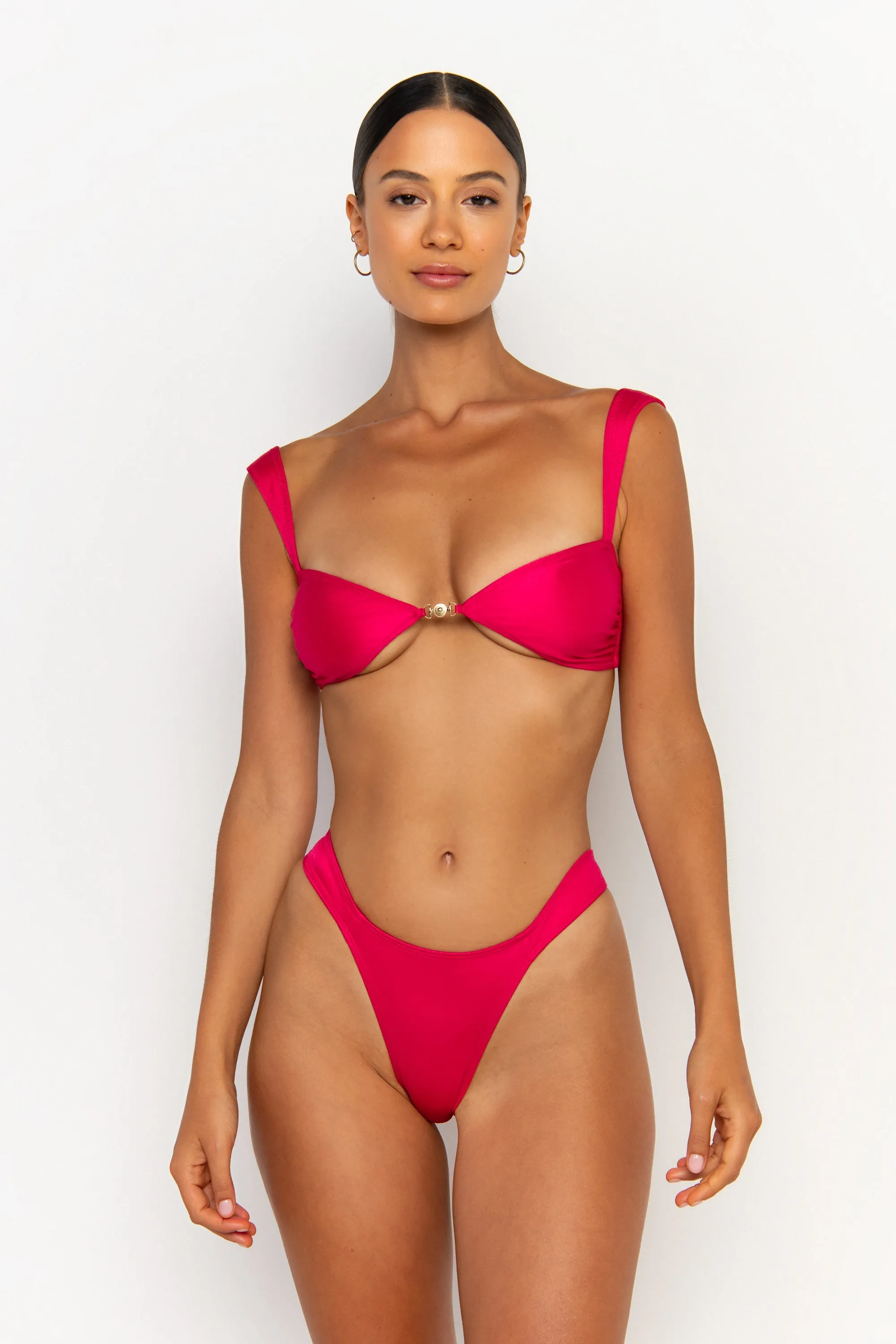 SORIYA Magenta - Balconette Bikini Top sold by Sommer Swim