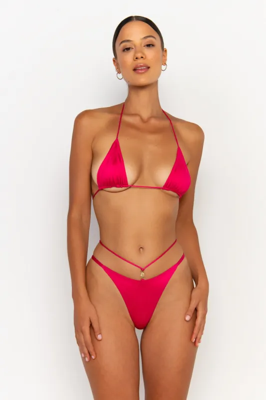 STELLA Magenta - Mini Triangle Bikini Top sold by Sommer Swim