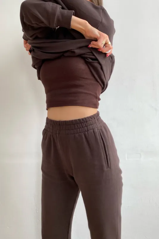 Softlux Sweatpant - Espresso sold by KOANA SWIM