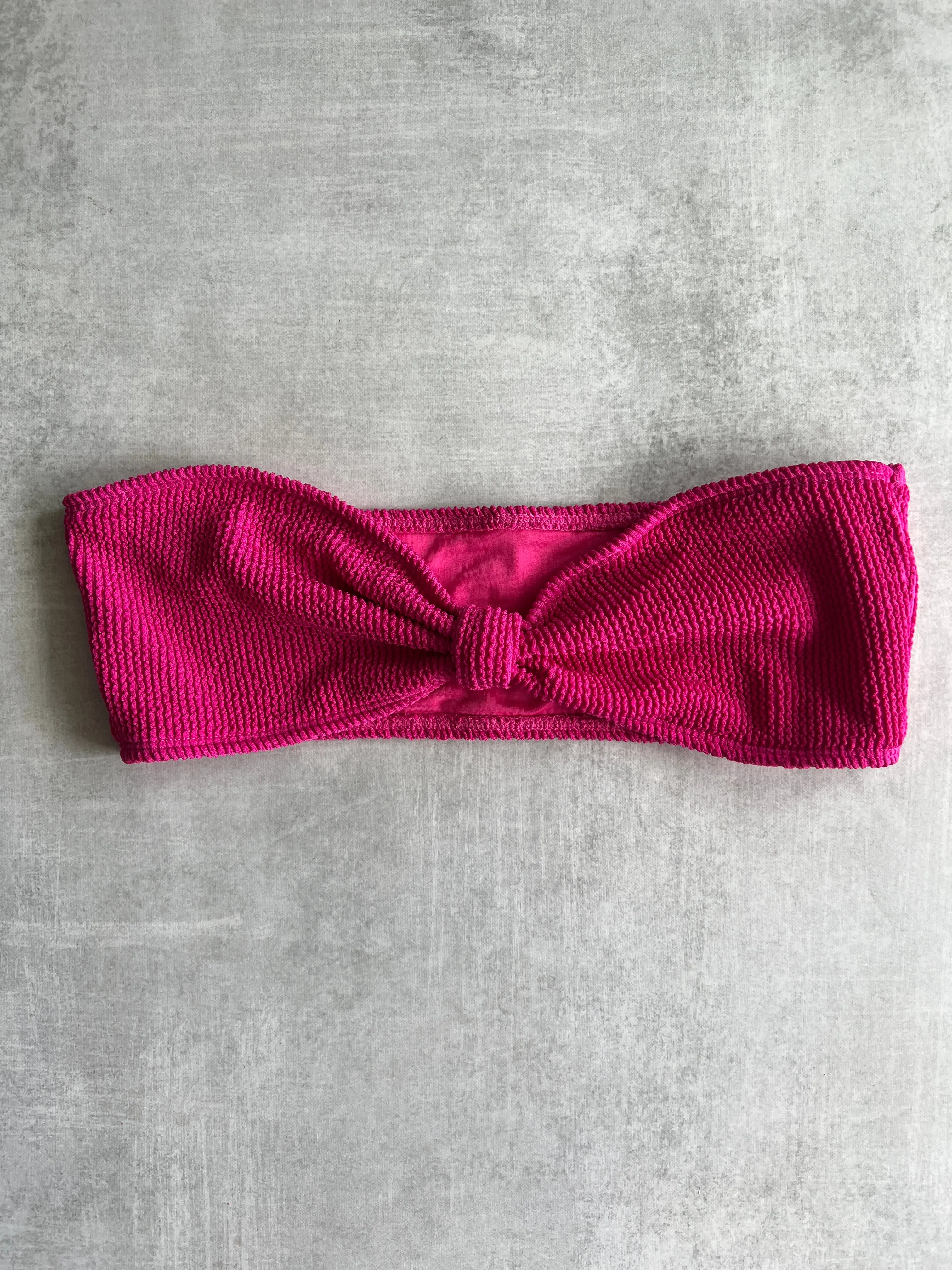 Christy Strapless Knot Top - Magenta sold by KOANA SWIM