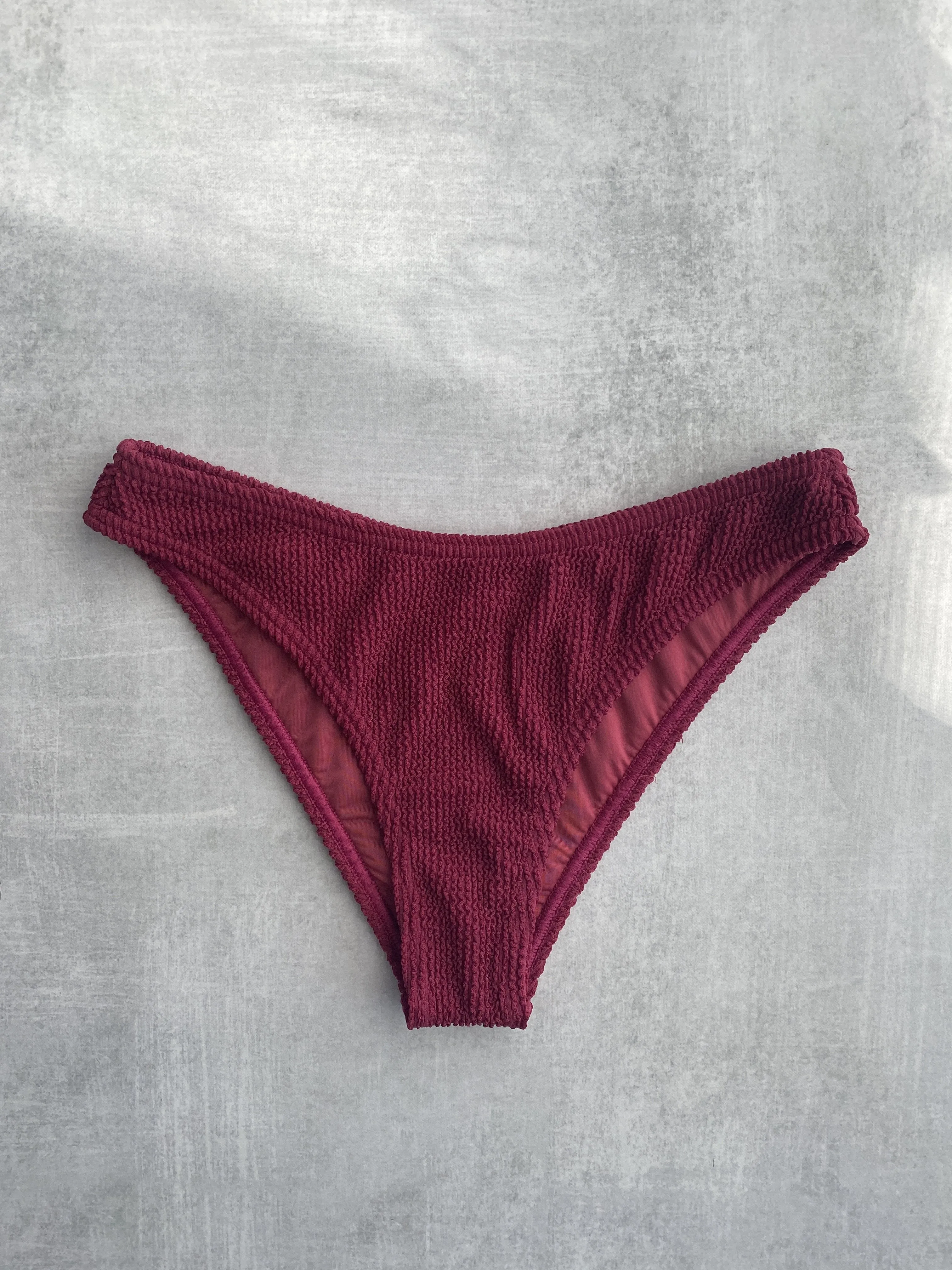 Piper II Moderate Coverage Crinkle Bottom - Sangria sold by KOANA SWIM product image thumbnail 4