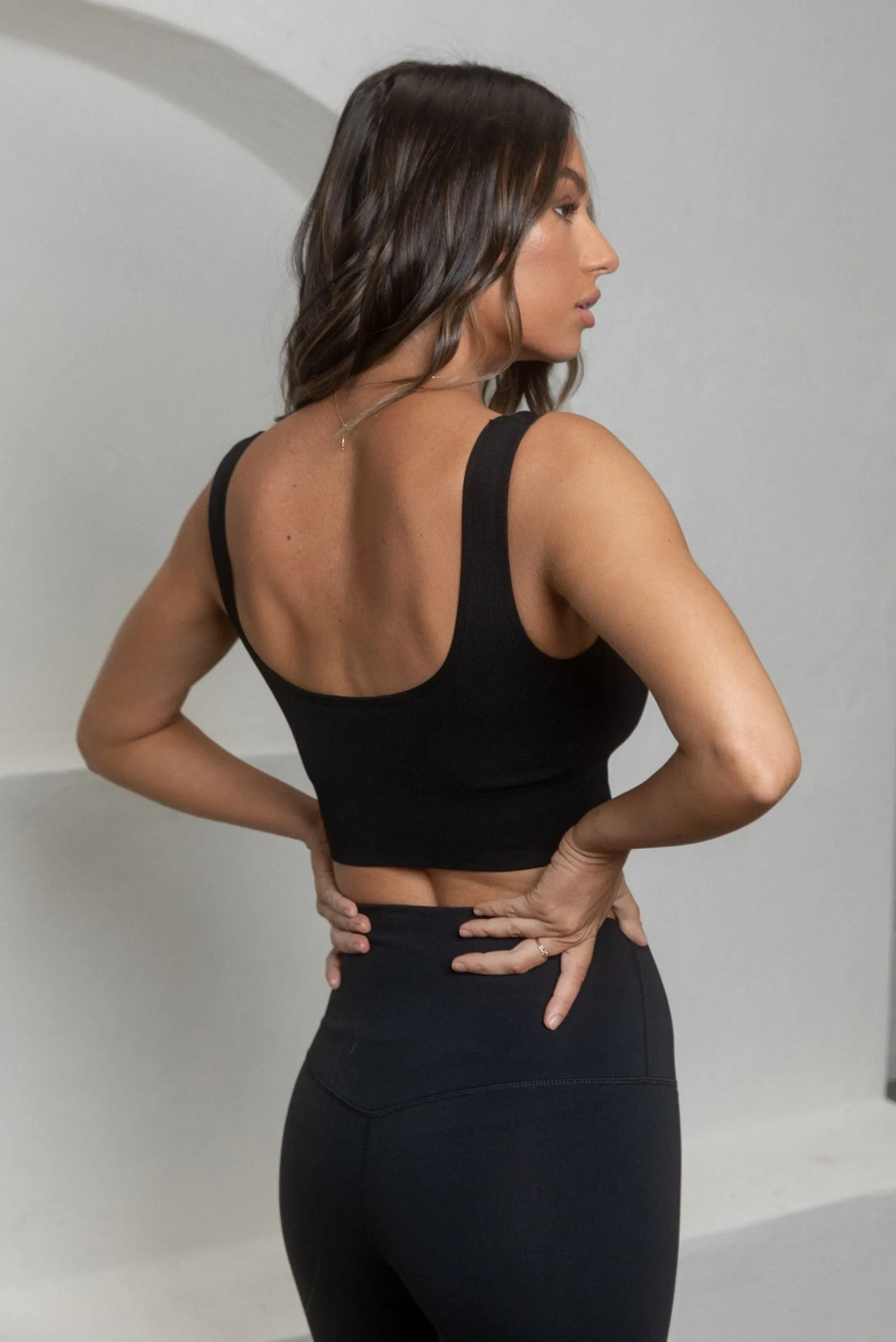 Flex Ribbed Padded Sports Bra - Black sold by KOANA SWIM product image thumbnail 3