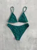 Piper II Moderate Coverage Bottom - Green Floral sold by KOANA SWIM