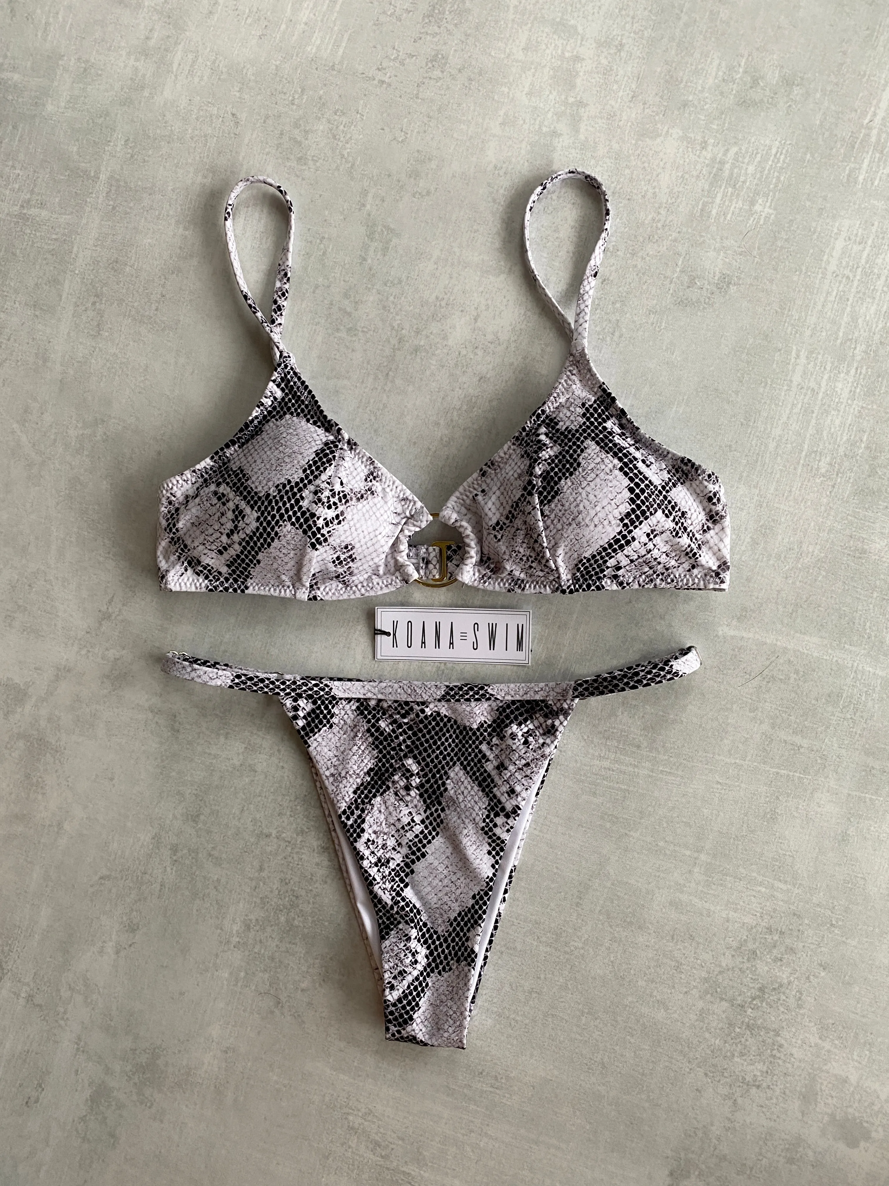 Sofia Top - Dark Python sold by KOANA SWIM product image thumbnail 4